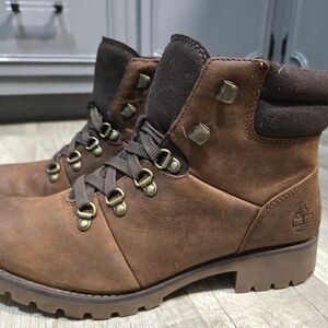 Timberland Brown Leather Hiking Boots